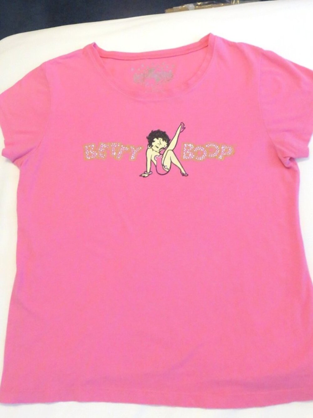 Universal Studios Pink Betty Boop XL Graphic Print T-Shirt stretchy pre-owned